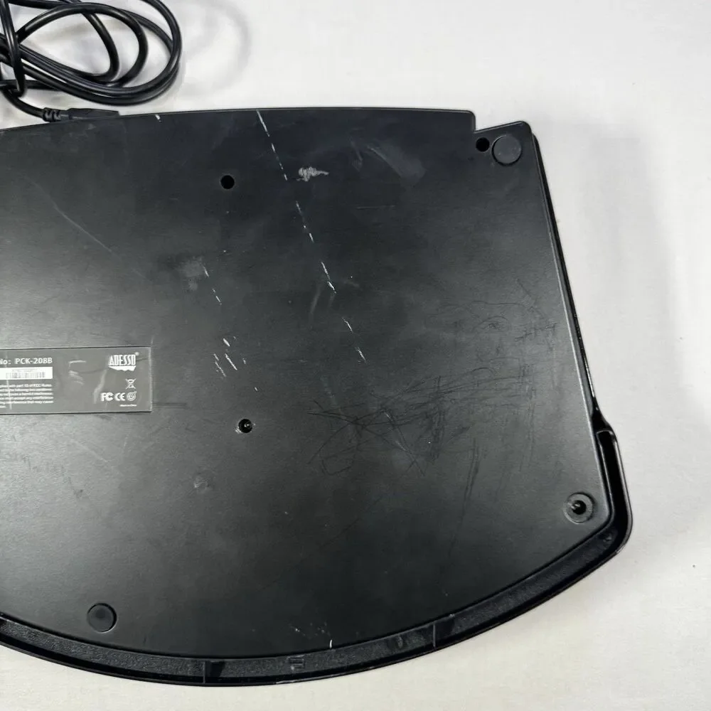 Adesso PCK-208B Ergonomic Wired USB Keyboard - Tested